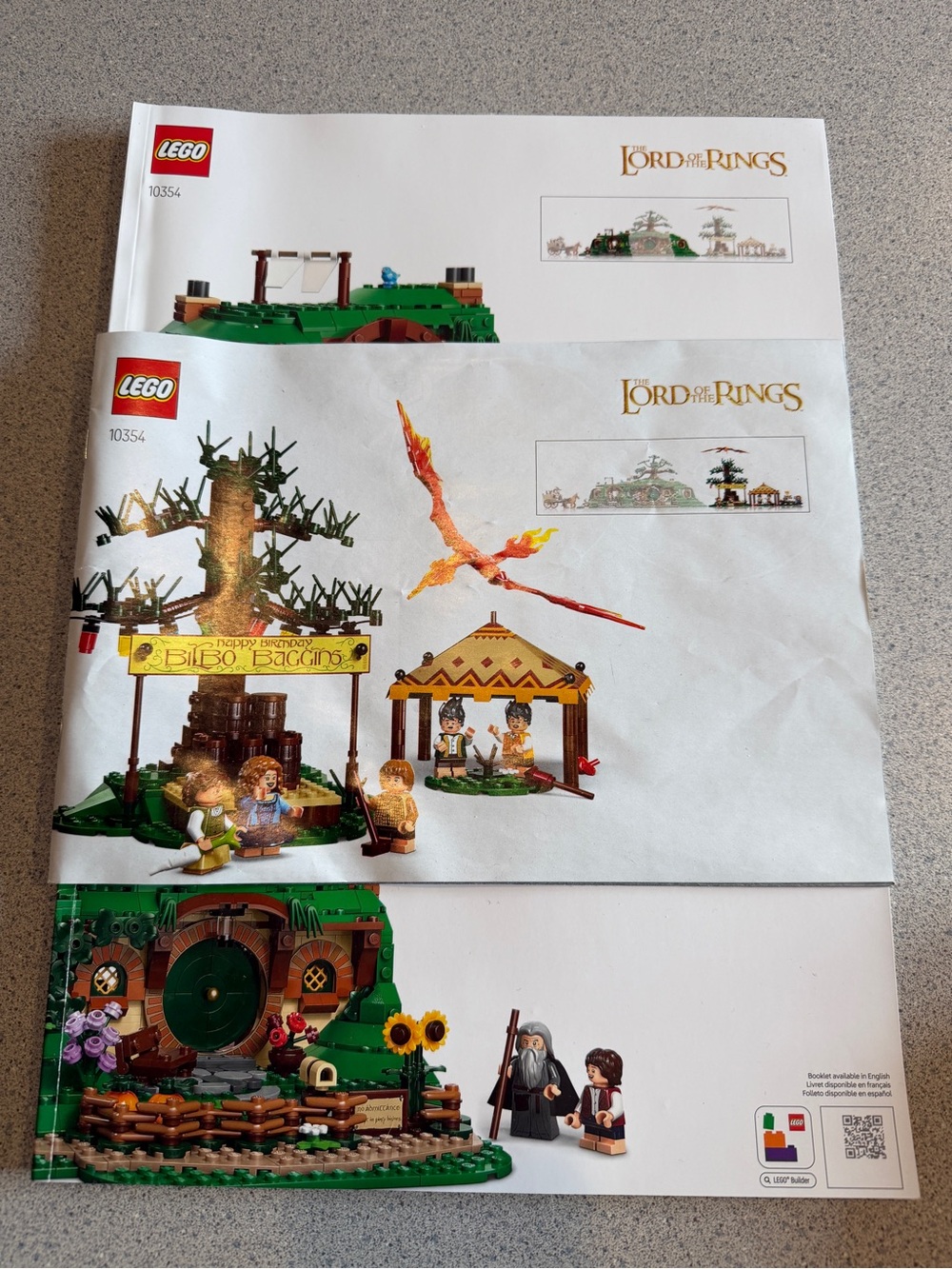 Lego Lord of the Rings 10354 The Shire Instruction Manual (3) Building Set
